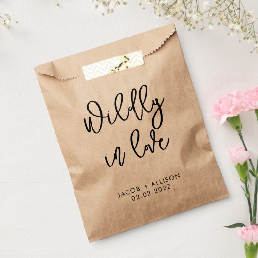 野生の花の種の紙吹雪に激し結婚く愛する フェイバーバッグ (封をした状態)