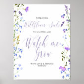 野生の花の種は私が赤ちゃんのシャワーの好意を成長するのを見る ポスター (正面)