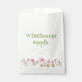 野生の花の種子ベビーシャワーのゲストは好き フェイバーバッグ