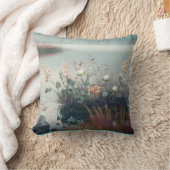 野生の花の穏やかな穏やかな自然穏やかな季節 クッション (ブランケット)