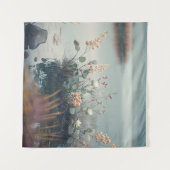 野生の花の穏やかな穏やかな自然穏やかな季節 タペストリー (正面(横))