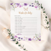 野生の花の紫の金ゴールド蝶がベビーを願う