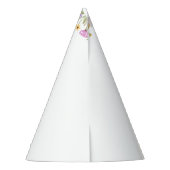 野生の花の紫色の1st誕生日 パーティーハット (裏面)