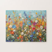 野生の花の群れ ジグソーパズル (横)