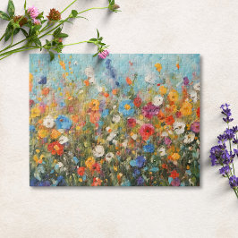 野生の花の群れ ジグソーパズル