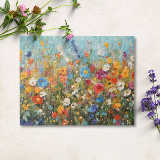 野生の花の群れ ジグソーパズル