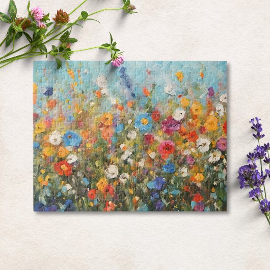 野生の花の群れ ジグソーパズル