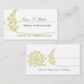 野生の花の花のモダンな専門のお母さん 名刺 (正面/裏面)