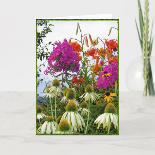 野生の花の花束 カード (正面)
