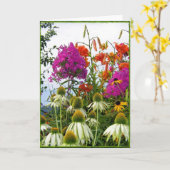 野生の花の花束 カード (黄色い花)