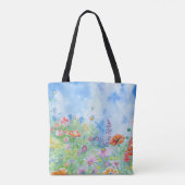 野生の花の草原トート トートバッグ (裏面)