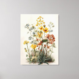 野生の花の草原ブーケ キャンバスプリント