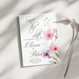 野生の花の草原　写真　保存　日程を予約 招待状