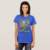 野生の花の虹の妖精Tシャツ Tシャツ (正面フル)