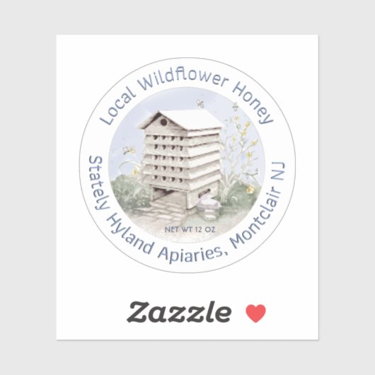 野生の花の蜂蜜の防水メイスンジャーのふたラベル シール (シート)