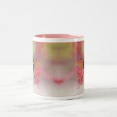 野生の花の蜂 ツートーンマグカップ (中央)