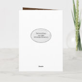 野生の花の蝶悔やみや弔慰 カード (裏面)