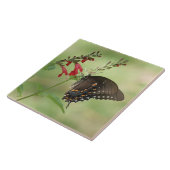 野生の花の蝶 タイル (側面)