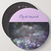 野生の花の蝶 缶バッジ (正面&裏面)