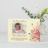 野生の花の記念物の通知 招待状 (スタンド正面)