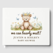 野生の花の赤ちゃんガーリーのシャワーを待つ ゲストブック (正面)