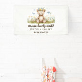 野生の花の赤ちゃんガーリーのシャワーを待つ 横断幕 (インサイチュ)