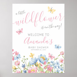 野生の花の赤ちゃんシャワーへようこそ ポスター