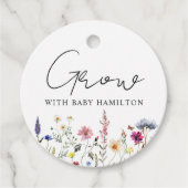 野生の花の赤ちゃんベビー植物で成長する フェイバータグ (正面)