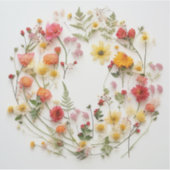 野生の花の飼育装置 シール (正面)