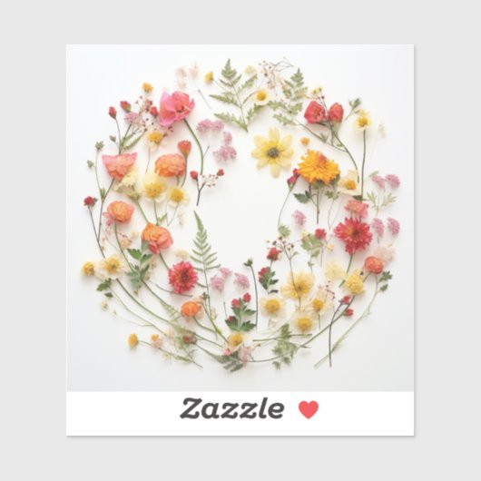 野生の花の飼育装置 シール (シート)