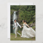 野生の花の駆け落ち 結婚披露宴の写真 招待状 (裏面)