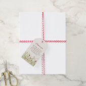 野生の花の黄色のマリゴールド結婚葉 ギフトタグ (より糸付き)