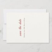 野生の花の黄色のマリゴールド結婚葉 セーブザデート (裏面)