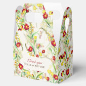 野生の花の黄色のマリゴールド結婚葉 フェイバーボックス (オープン)