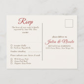 野生の花の黄色のマリゴールド結婚葉 ポストカード (裏面)