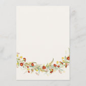 野生の花の黄色のマリゴールド結婚葉 メニュー (裏面)