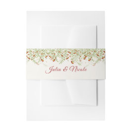 野生の花の黄色のマリゴールド結婚葉 招待状ベリーバンド