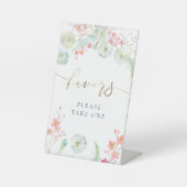 野生の花は台座を好む 台座サイン (正面)