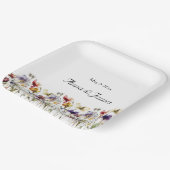 野生の花は日付を保存 ペーパープレート (傾斜あり)