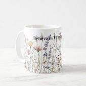 野生の花を信じて コーヒーマグカップ (正面左)