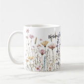 野生の花を信じて コーヒーマグカップ (左)