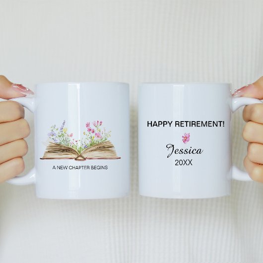 野生の花を引退して新しい章を始める コーヒーマグカップ