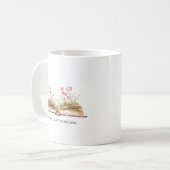 野生の花を引退して新しい章を始める コーヒーマグカップ (正面左)