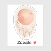 野生の花を持つエーテルの夕日 シール (シート)