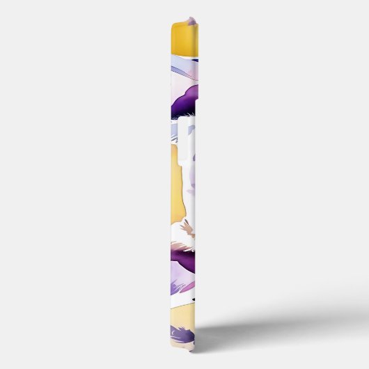 野生の花を持つフレンチキドッグポートレート Case-Mate iPhoneケース (裏面 / 右)