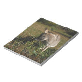 野生の花を持つ小さい灰色のろば ノートパッド (回転)