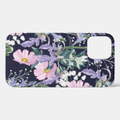野生の花を持つ継ぎ目の無い春の美しい模様 Case-Mate iPhoneケース (裏面 (横))
