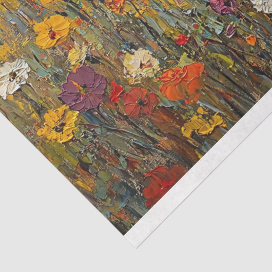 野生の花を持つ羊と羊飼いの娘 薄葉紙 (詳細)