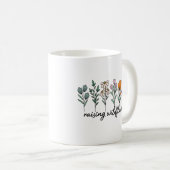 野生の花を育てる母親の日ギフトコーヒーマグ コーヒーマグカップ (正面右)