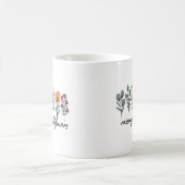 野生の花を育てる母親の日ギフトコーヒーマグ コーヒーマグカップ (中央)
